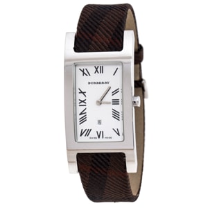 Burberry White Stainless Steel 14000G Women's Wristwatch 24 mm