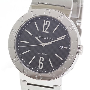 Bvlgari Black Stainless Steel BB42SS Bvlgari Bvlgari Men's Wristwatch 42MM