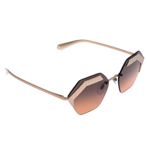 Bvlgari Bronze/Black Gradient 6103 Serpenteyes Geometric Sunglasses