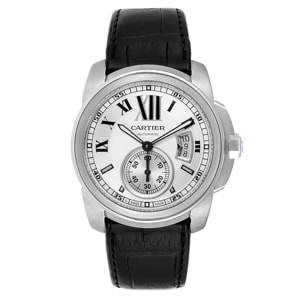 Cartier Silver Stainless Steel Calibre W7100037 Box Men's Wristwatch 42 MM