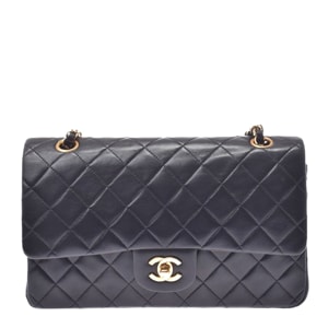 Chanel Black Quilted Leather Classic Double Flap Shoulder Bag