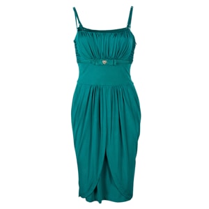 Class by Roberto Cavalli Sage Green Silk Dress M