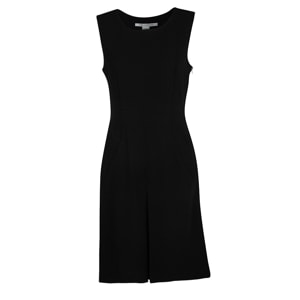 Diane Von Furstenberg Black Side Zip Detail Sleeveless Carpreena Dress S