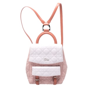 Dior Blush Pink/Ivory Cannage Leather Stardust Backpack