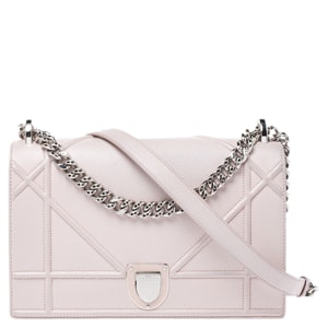 Dior Pink Leather Medium Diorama Flap Shoulder Bag