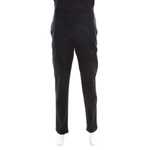 Emporio Armani Black Cotton High Waist Tailored Trousers 2XL
