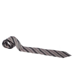 Ermenegildo Zegna Multicolor Diagonal Striped Silk Tie