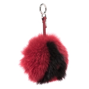 Fendi ABCharm A Red Fox Fur Bag Charm