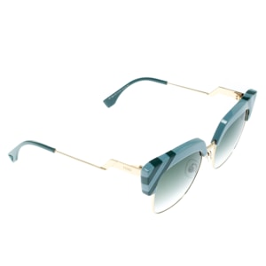 Fendi Azure Blue/ Green Gradient FF 0241/S Waves Square Sunglasses