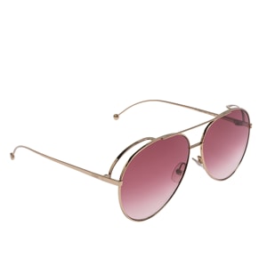 Fendi Rose Gold / Pink Gradient FF0286/S Aviator Sunglasses