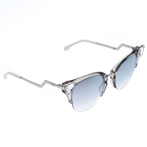Fendi Silver Tone/ Grey Gradient FF 0041/S Iridia Cat Eye Sunglasses
