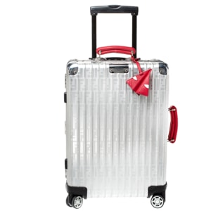 Fendi x Rimowa Zucca FF Logo Aluminum Rolling Suitcase