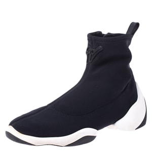 Giuseppe Zanotti Black/White Neoprene Light Jump Ht1 Sneakers Size 37