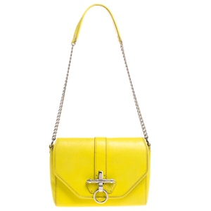 Givenchy Yellow Leather Obsedia Shoulder Bag