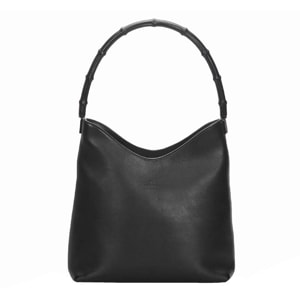 Gucci Black Bamboo Leather Shoulder Bag