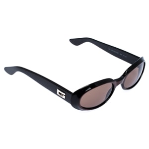 Gucci Black/Brown GG 2419 Vintage Oval Sunglasses