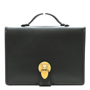 Gucci Black Leather Business Briefcase Bag