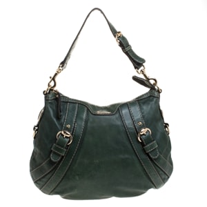 Gucci Green Leather Hysteria Shoulder Bag