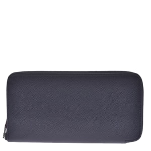 Hermes Black Epsom Leather Azap Classic Wallet