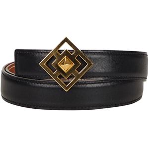 Hermes Black Leather Belt