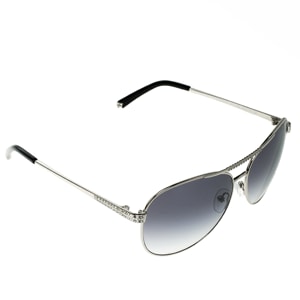 Korloff Silver/Black Gradient KOR2024 Aviator Sunglasses