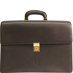 Loewe Brown Leather Briefcase