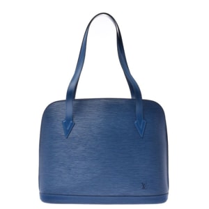 Louis Vuitton Blue Epi Leather Lussac Bag