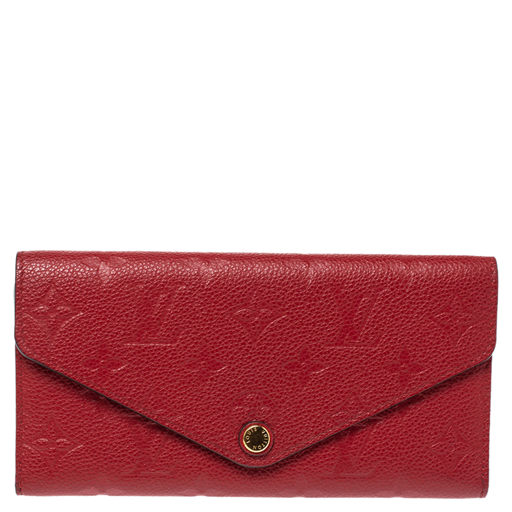 Louis Vuitton Cerise Empreinte Leather Josephine Wallet