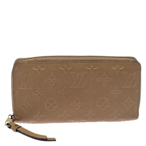 Louis Vuitton Dune Monogram Empreinte Leather Zippy Wallet
