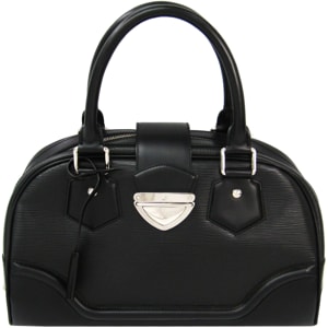 Louis Vuitton Noir Epi Leather Bowling Montaigne GM Bag