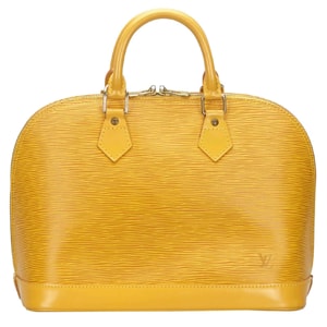 Louis Vuitton Yellow Epi Leather Alma PM Bag