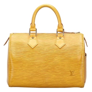 Louis Vuitton Yellow Epi Leather Speedy 25 Bag
