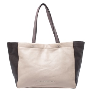 Marc by Marc Jacobs Beige/Brown Leather What's The T Woodland Tote
