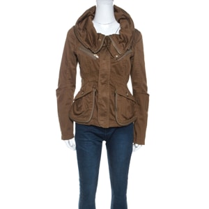 Marc by Marc Jacobs Brown Cotton Zip Front Jacket XS