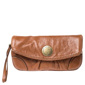 Marc by Marc Jacobs Brown Leather Wristlet