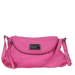 Marc by Marc Jacobs Pink Leather Classic Q Natasha Crossbody Bag