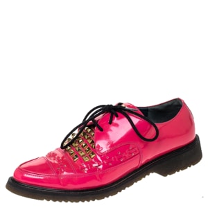 Marc by Marc Jacobs Pink Patent Leather Derby Size 38