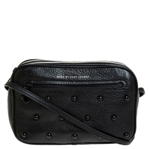 Marc Jacobs Black Leather Sally Stud Crossbody Bag