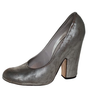 Marc By Marc Jacobs - Marc jacobs metallic grey leather pumps size 37