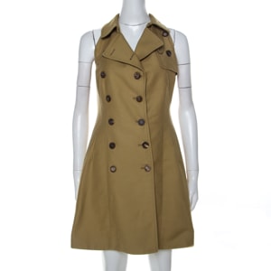 McQ by Alexander McQueen Beige Cotton Trench Style Dress M