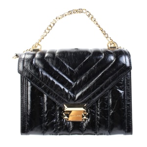 Michael Kors Black Leather Chain Box Bag