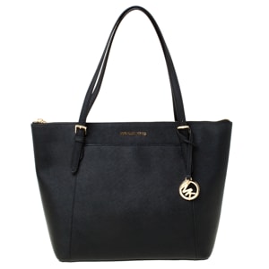 Michael Kors Black Leather Large Caira Tote