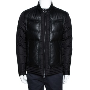 Moncler Black Down Quilted Allemand Jacket XL