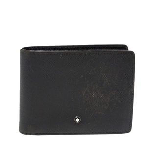 Montblanc Grey Leather Bifold Wallet