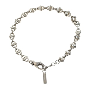 Montblanc Icon Link Motif Silver Chain Bracelet