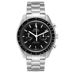 Omega Black Stainless Steel Speedmaster Co-Axial Chronograph 311.30.44.51.01.002 Men's Wristwatch 44 MM
