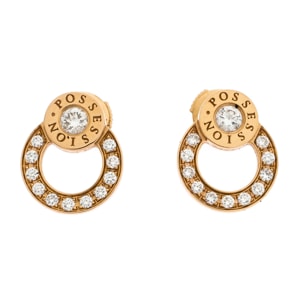 Piaget Possession Diamond 18K Rose Gold Stud Earrings