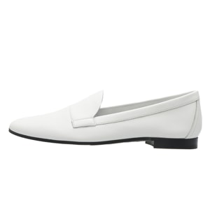 Pierre Hardy White Leather Jacno Slip On Loafers Size 37