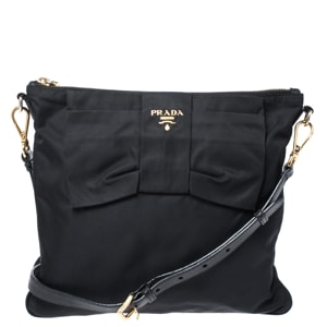 Prada Black Tessuto Nylon Crossbody Bag