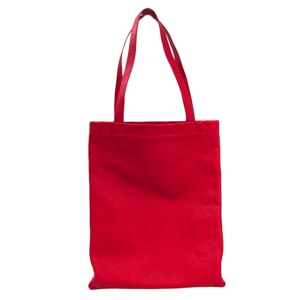 Saint Laurent Red Leather Tote Bag